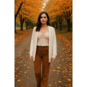 NWT Japana Womens Gingham Smocked Crop Top Sz L Strapless Coquette Feminine